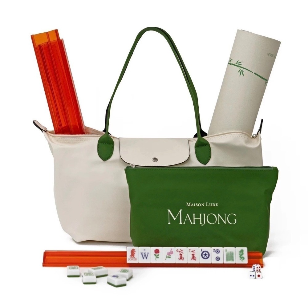 Maison Lude Mahjong Limited Edition 160 Tile Set With Mat & Accessories New Box - Picture 2 of 12